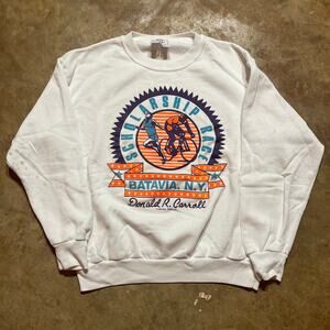 Vintage 90s Batavia New York Scholarship Race Sweatshirt